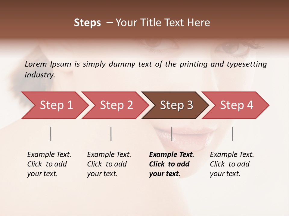 Brown Pretty Eyes PowerPoint Template