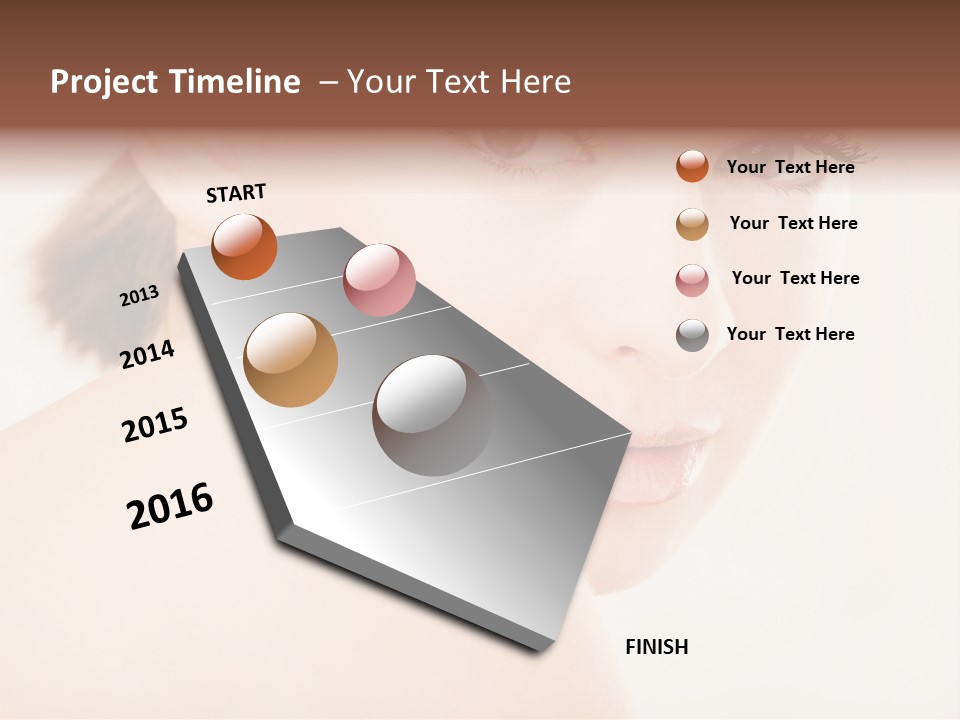Brown Pretty Eyes PowerPoint Template