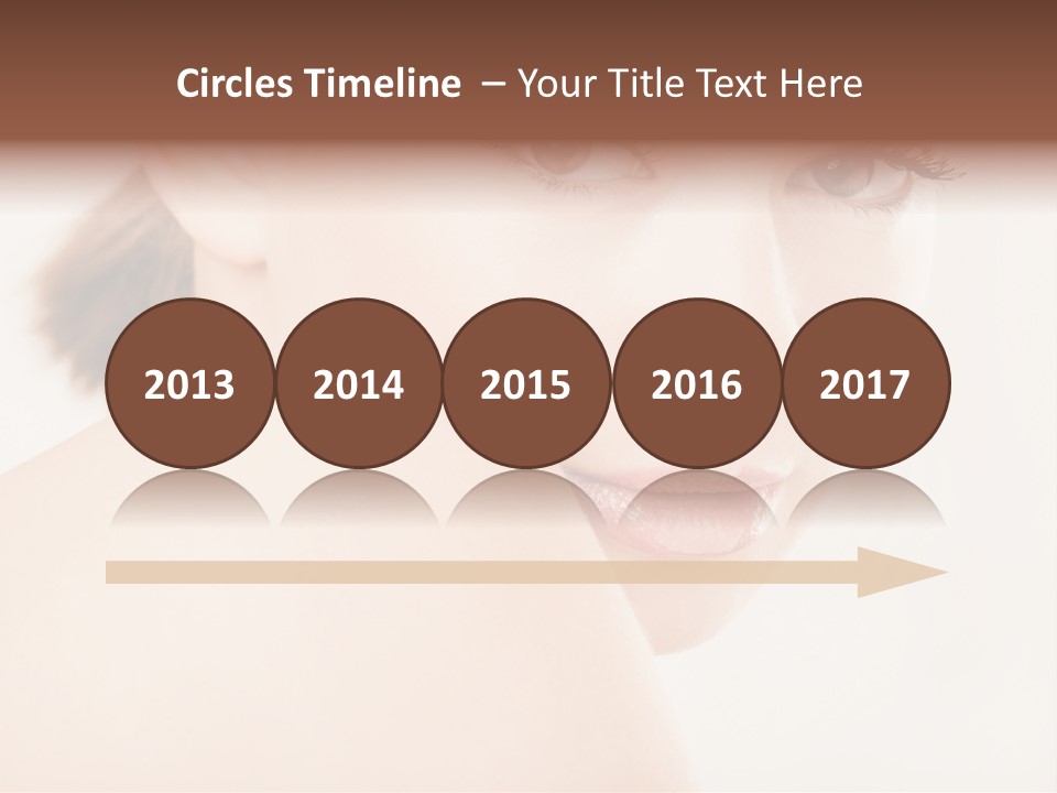 Brown Pretty Eyes PowerPoint Template