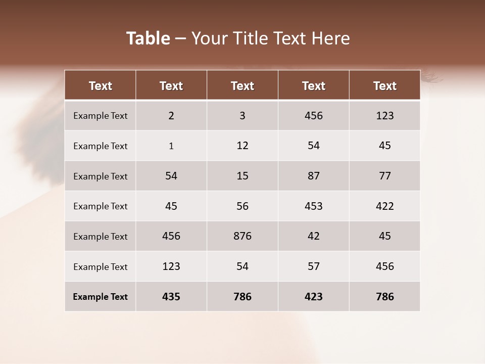 Brown Pretty Eyes PowerPoint Template