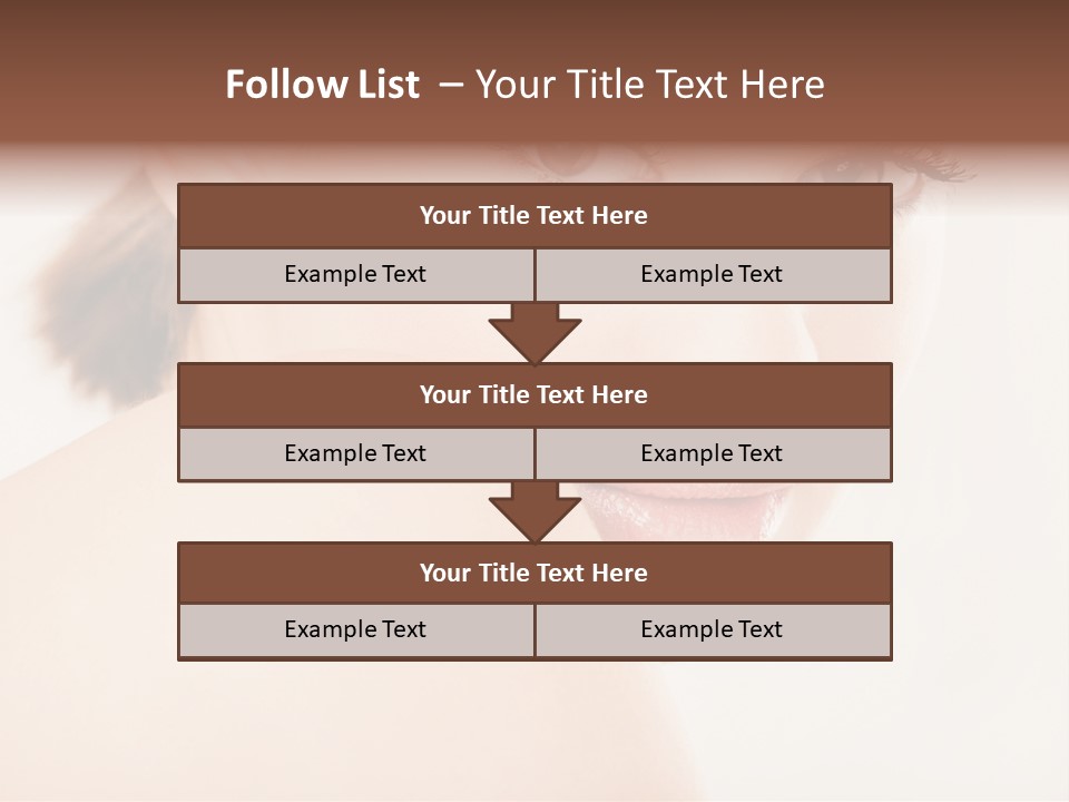 Brown Pretty Eyes PowerPoint Template