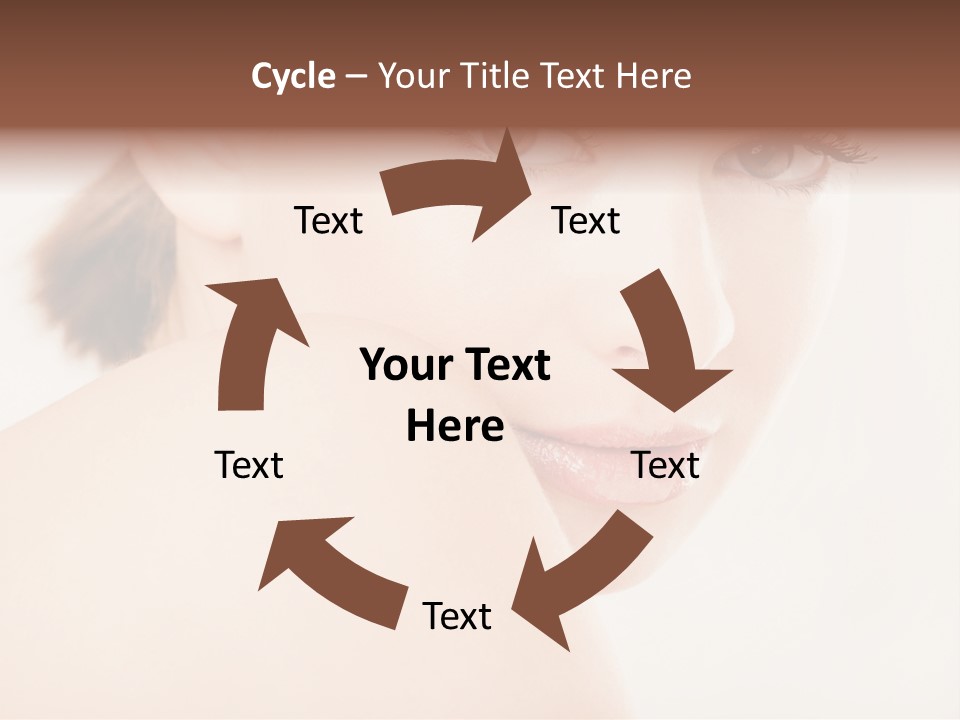 Brown Pretty Eyes PowerPoint Template