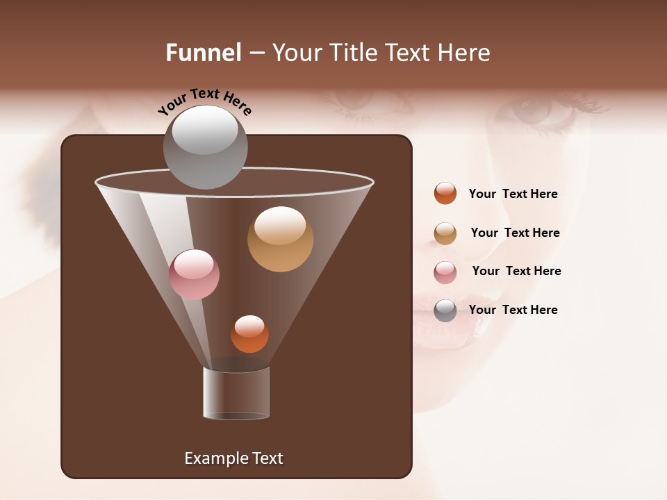 Brown Pretty Eyes PowerPoint Template