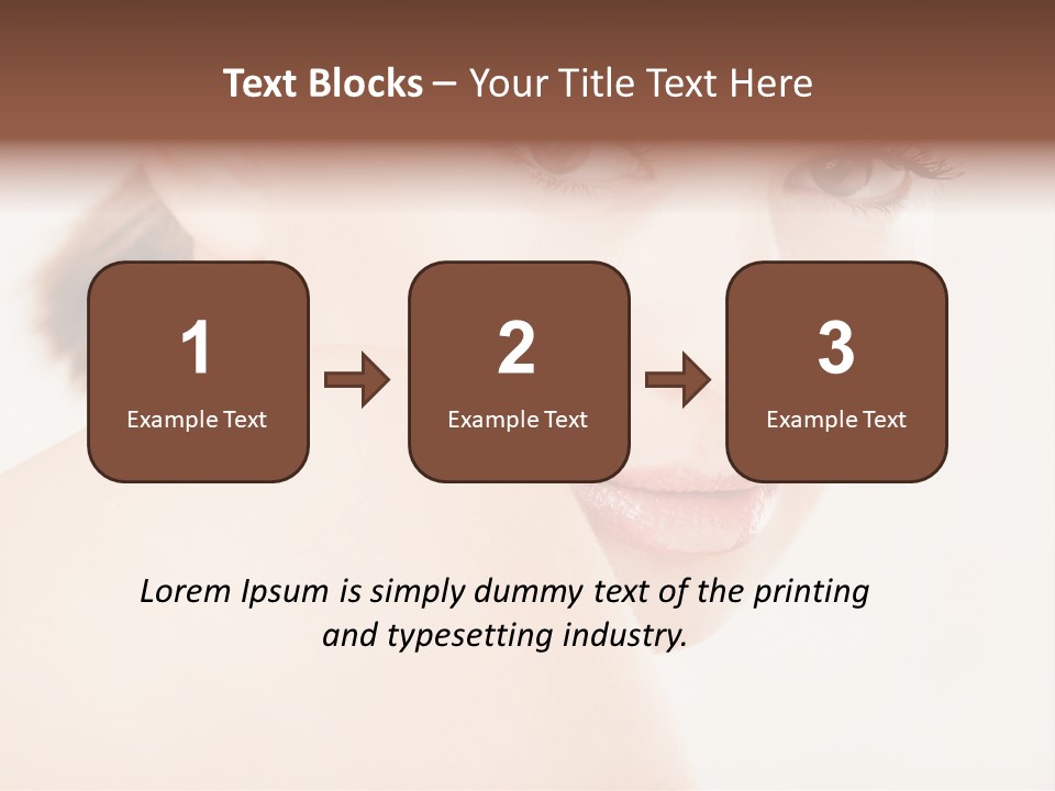 Brown Pretty Eyes PowerPoint Template