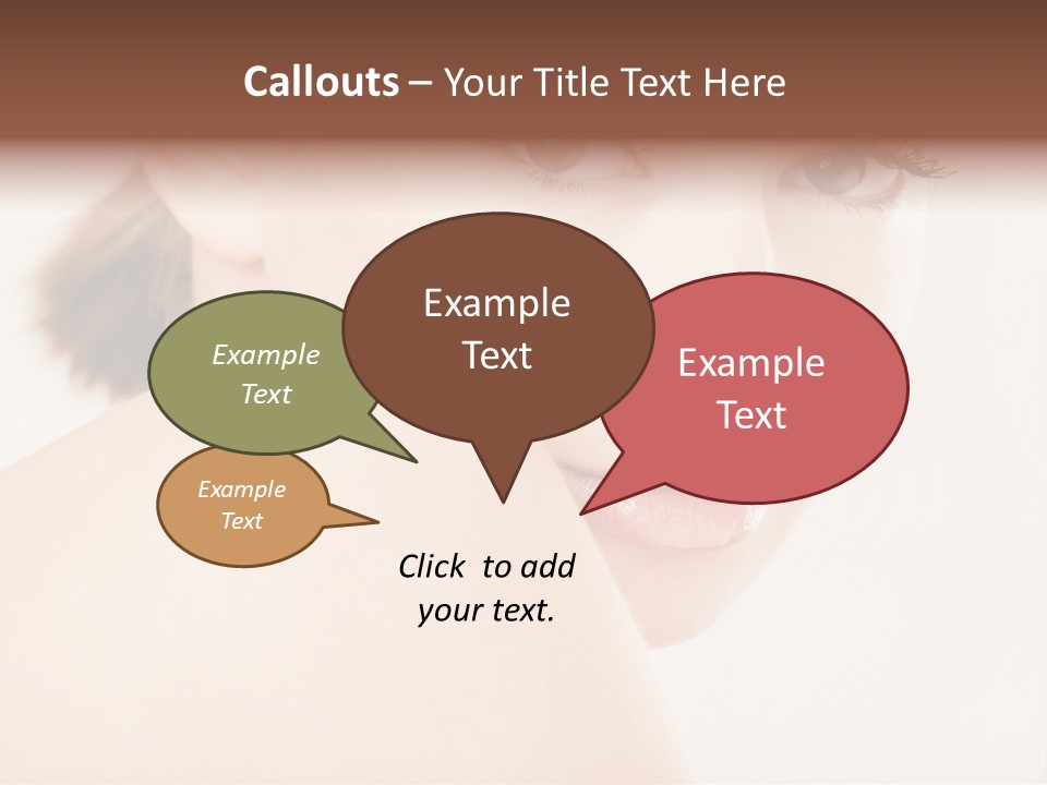 Brown Pretty Eyes PowerPoint Template