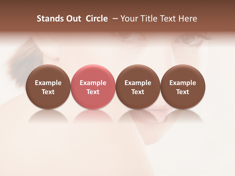 Brown Pretty Eyes PowerPoint Template