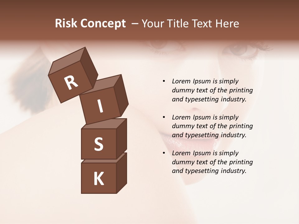 Brown Pretty Eyes PowerPoint Template