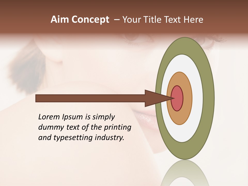 Brown Pretty Eyes PowerPoint Template