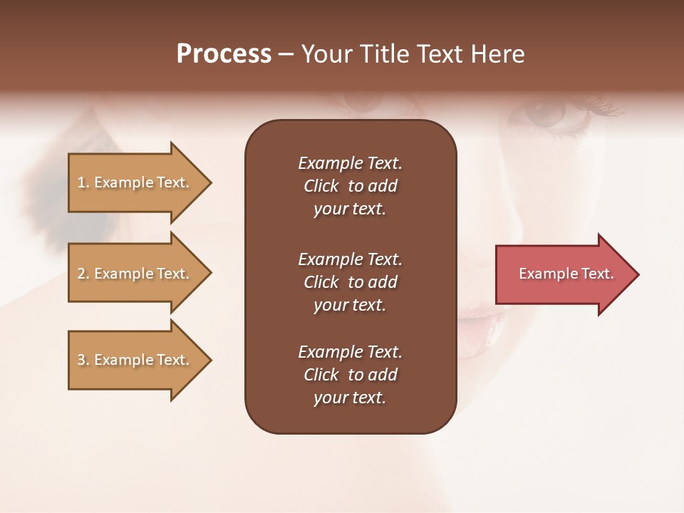 Brown Pretty Eyes PowerPoint Template
