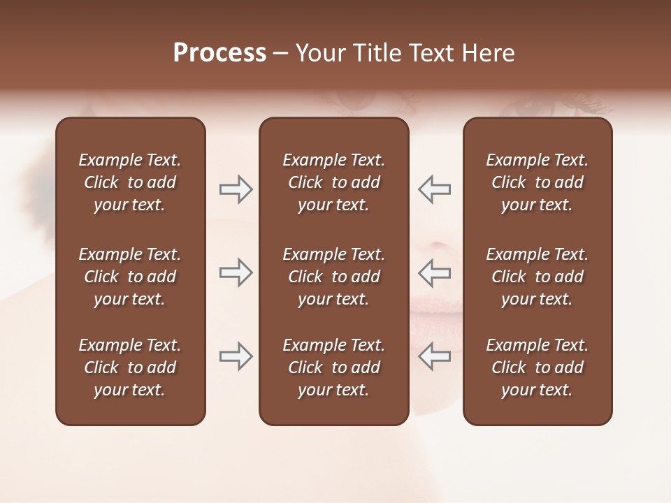 Brown Pretty Eyes PowerPoint Template