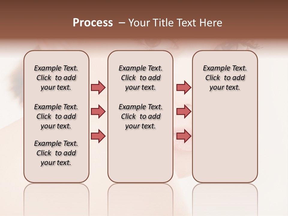 Brown Pretty Eyes PowerPoint Template