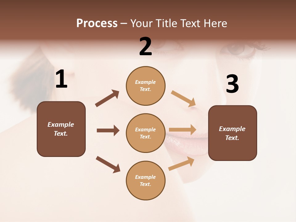 Brown Pretty Eyes PowerPoint Template