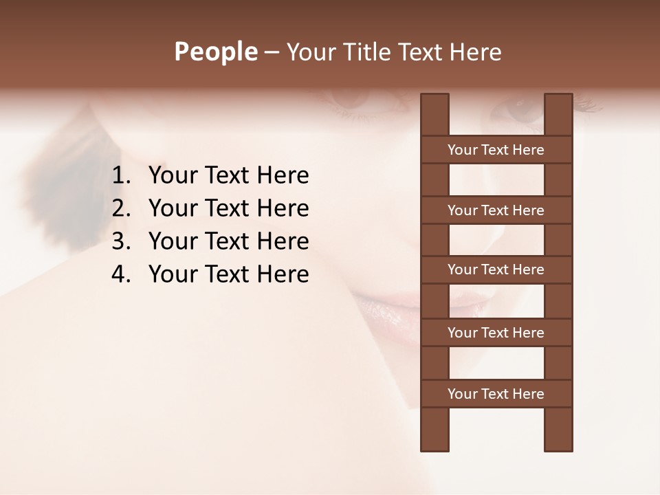 Brown Pretty Eyes PowerPoint Template
