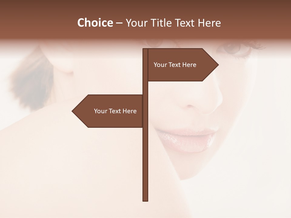 Brown Pretty Eyes PowerPoint Template