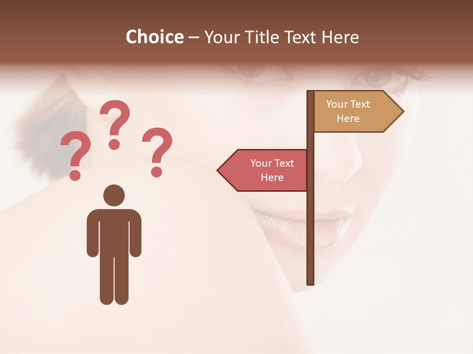 Brown Pretty Eyes PowerPoint Template