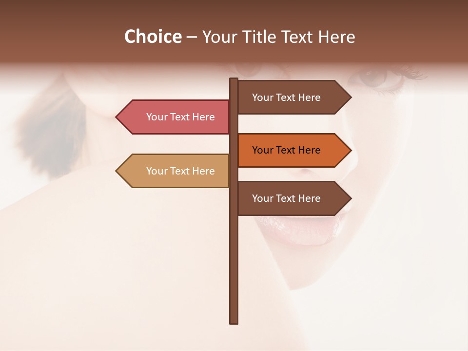 Brown Pretty Eyes PowerPoint Template