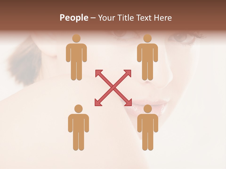 Brown Pretty Eyes PowerPoint Template