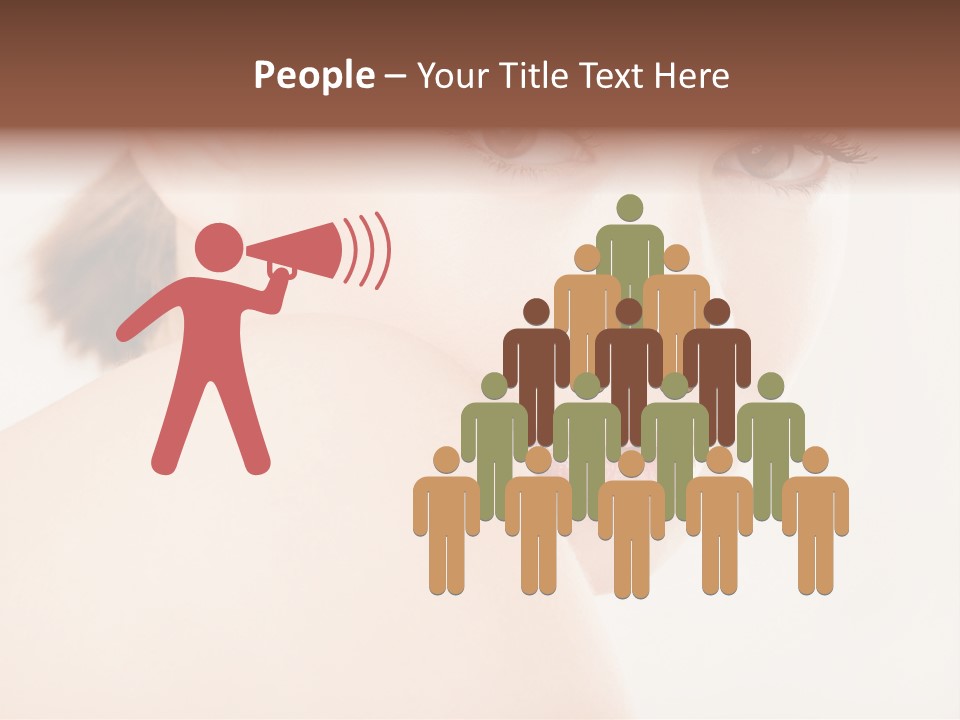 Brown Pretty Eyes PowerPoint Template