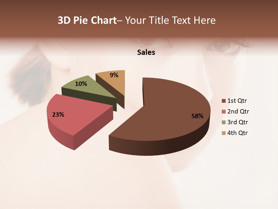 Brown Pretty Eyes PowerPoint Template