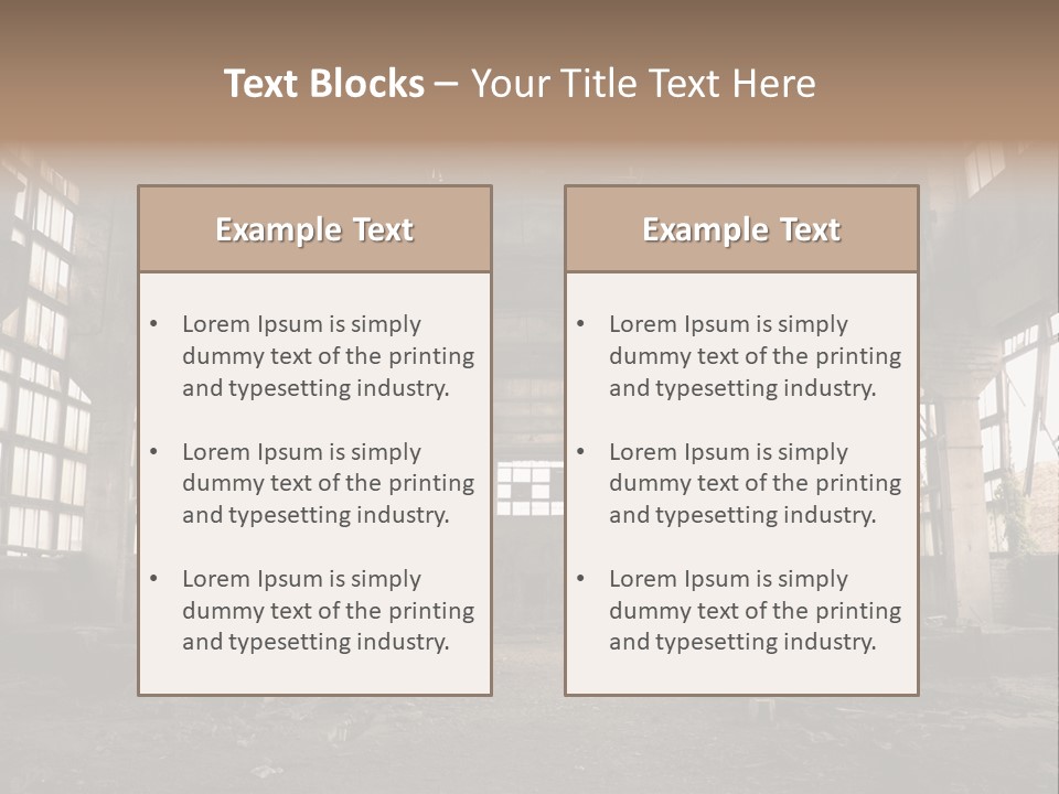 Industrial Interior PowerPoint Template