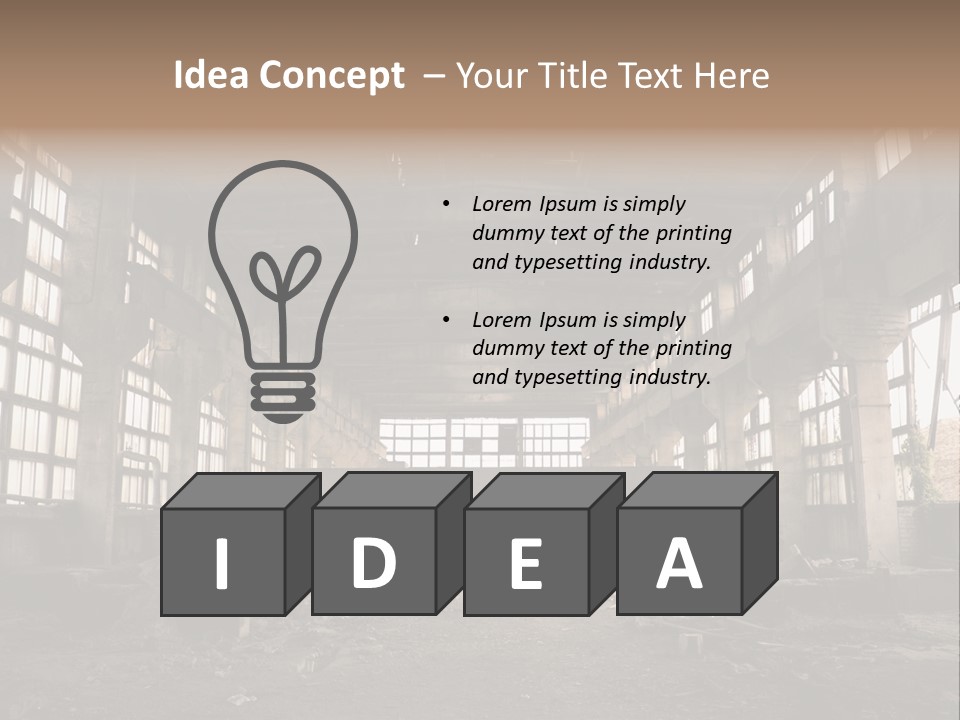 Industrial Interior PowerPoint Template