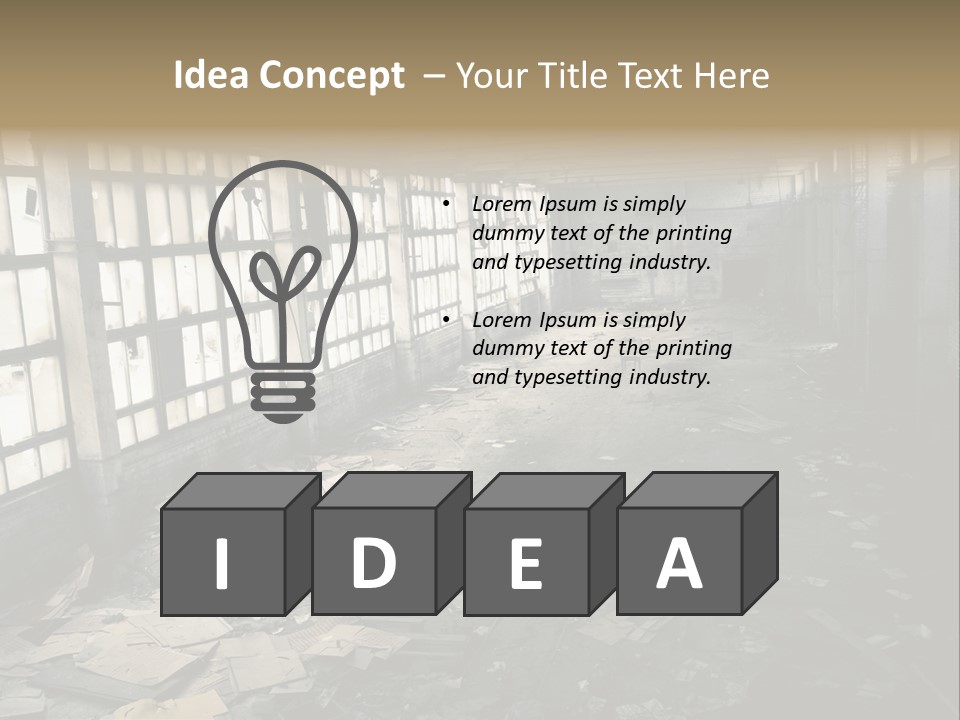 Abandoned Industrial PowerPoint Template