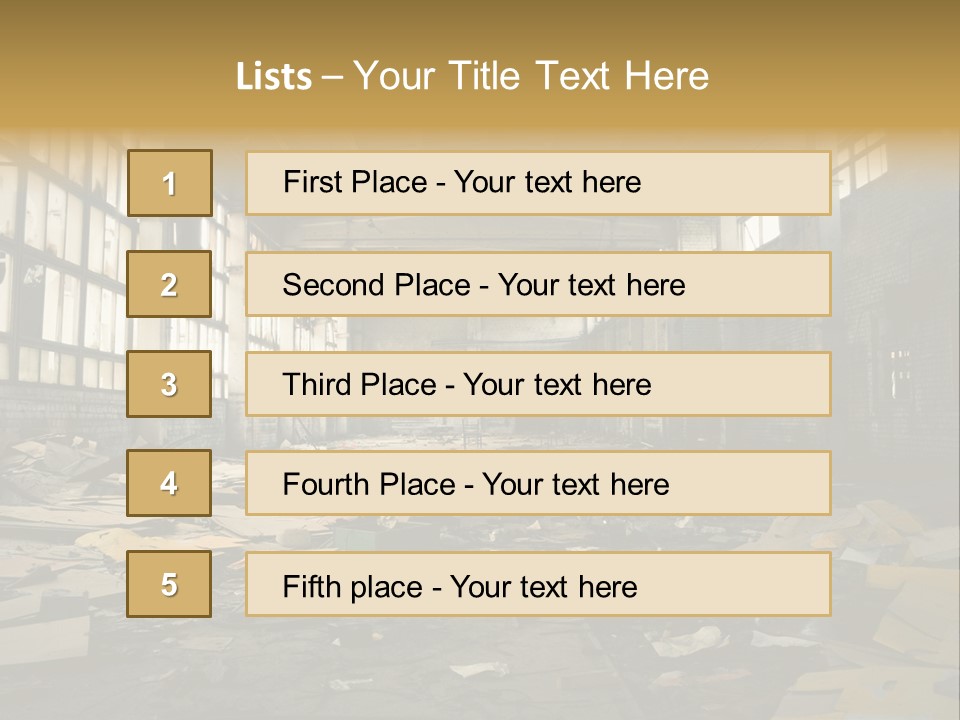 Industrial Abandoned PowerPoint Template