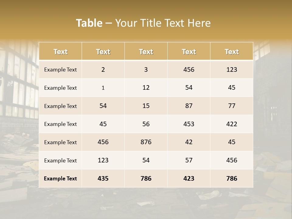 Industrial Abandoned PowerPoint Template