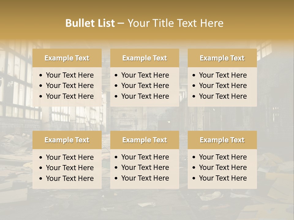 Industrial Abandoned PowerPoint Template