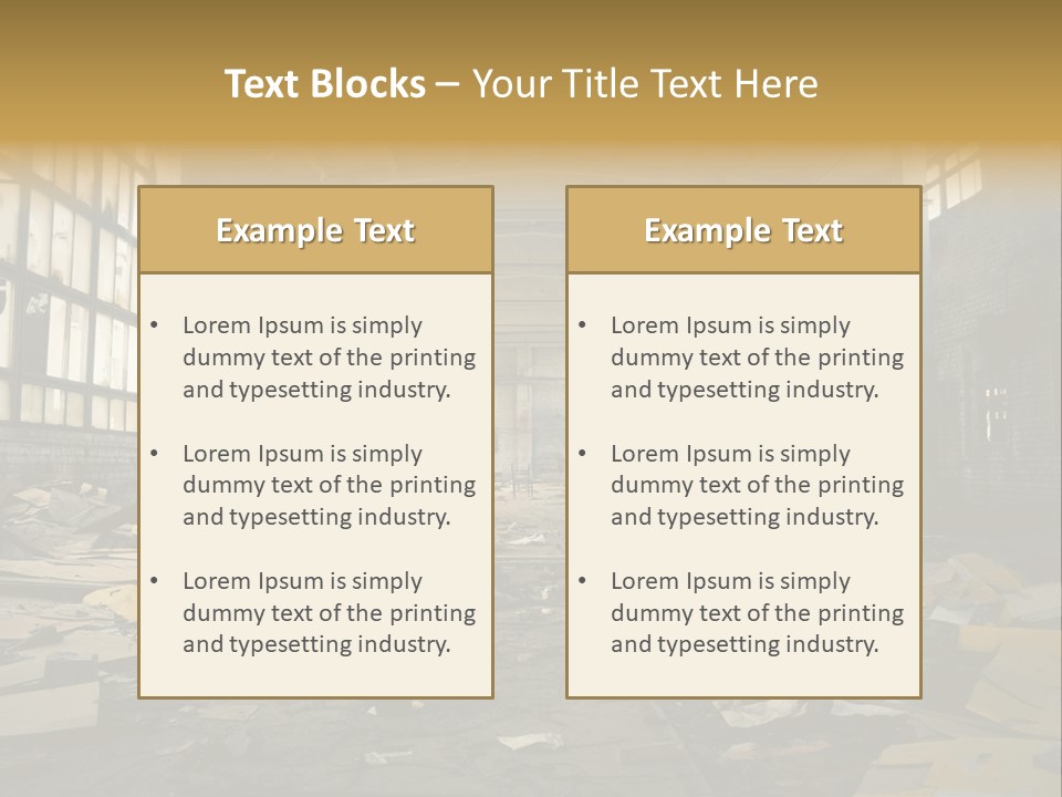 Industrial Abandoned PowerPoint Template