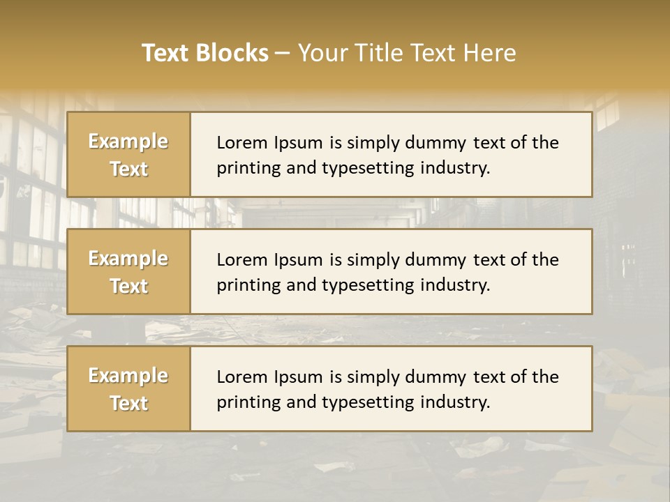 Industrial Abandoned PowerPoint Template