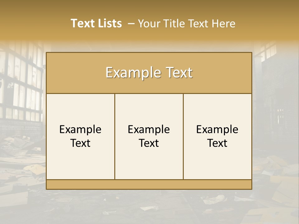 Industrial Abandoned PowerPoint Template