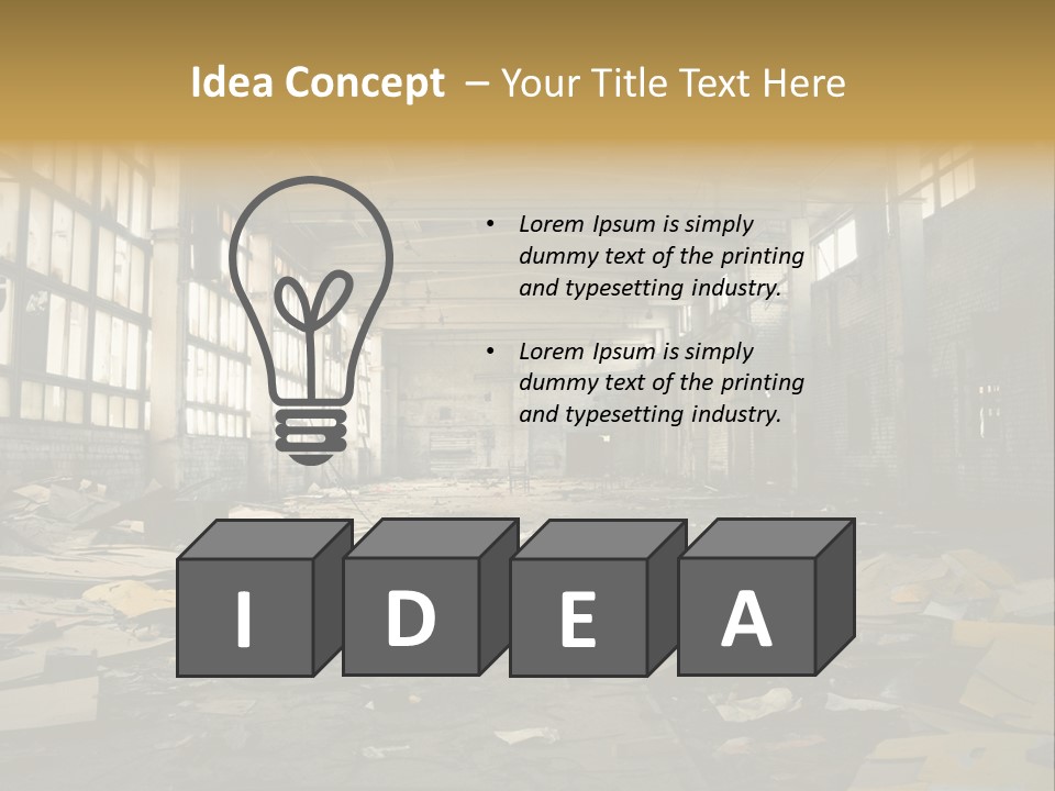 Industrial Abandoned PowerPoint Template