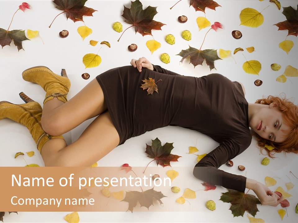 Woman Laying Down PowerPoint Template