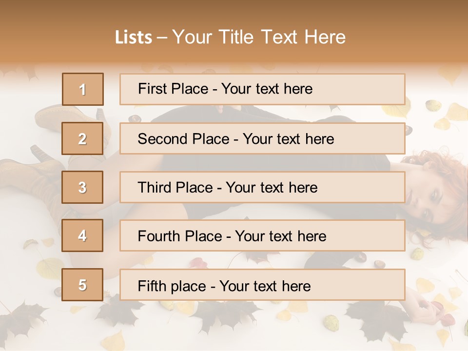 Woman Laying Down PowerPoint Template
