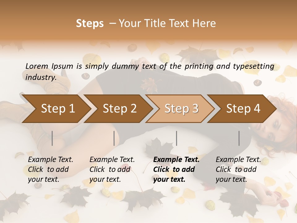 Woman Laying Down PowerPoint Template