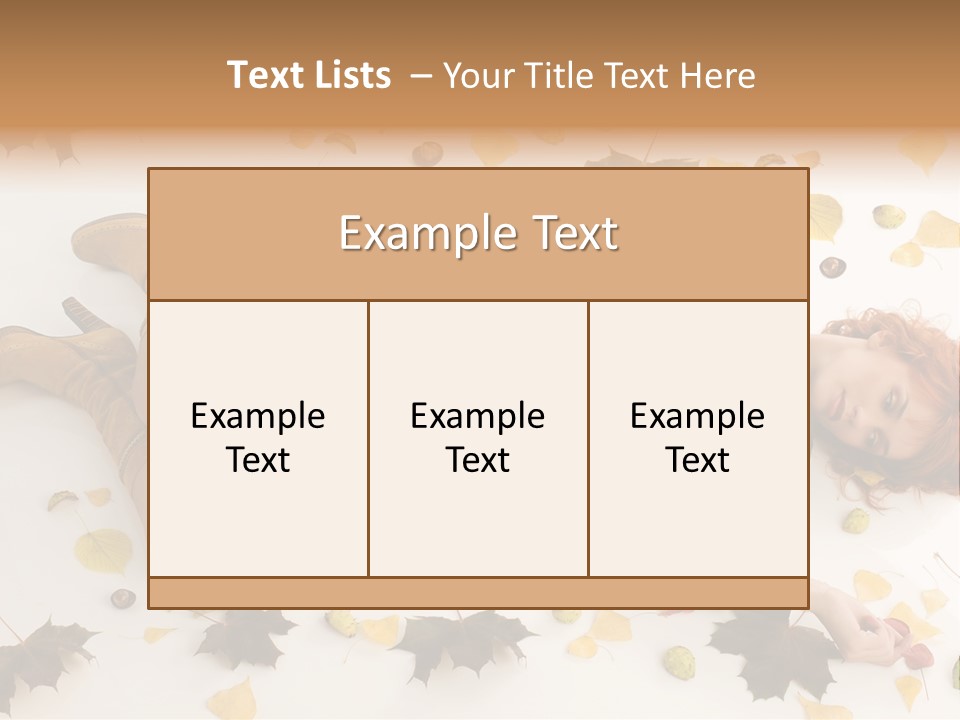 Woman Laying Down PowerPoint Template