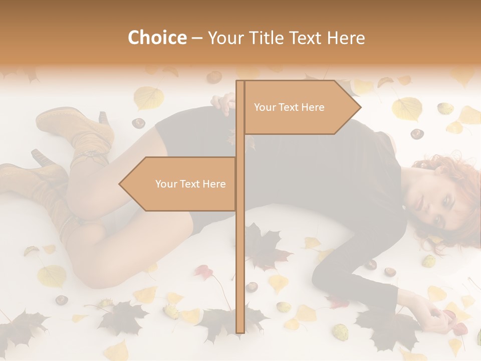 Woman Laying Down PowerPoint Template