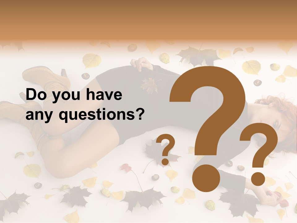 Woman Laying Down PowerPoint Template