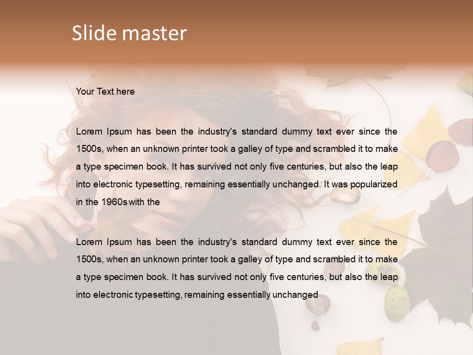 Cute Fashion Woman PowerPoint Template