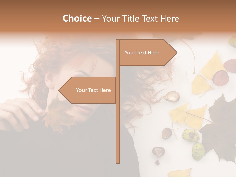 Cute Fashion Woman PowerPoint Template
