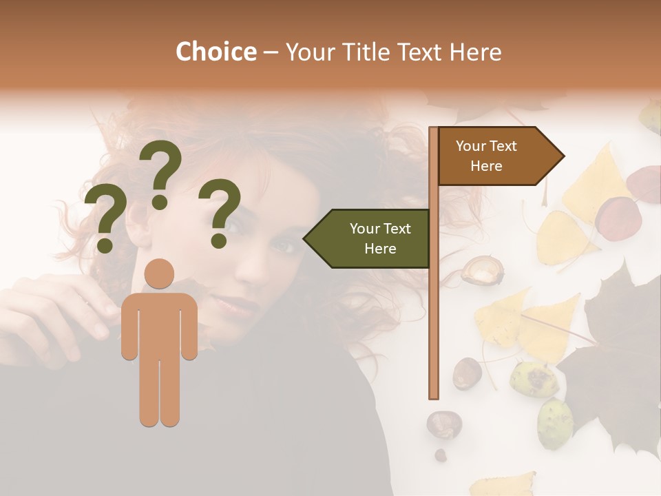Cute Fashion Woman PowerPoint Template