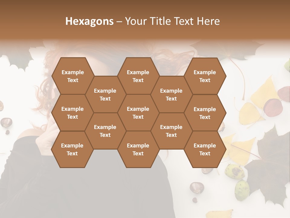 Attractive Smile Redhead PowerPoint Template