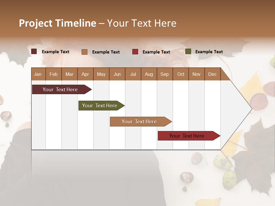 Attractive Smile Redhead PowerPoint Template