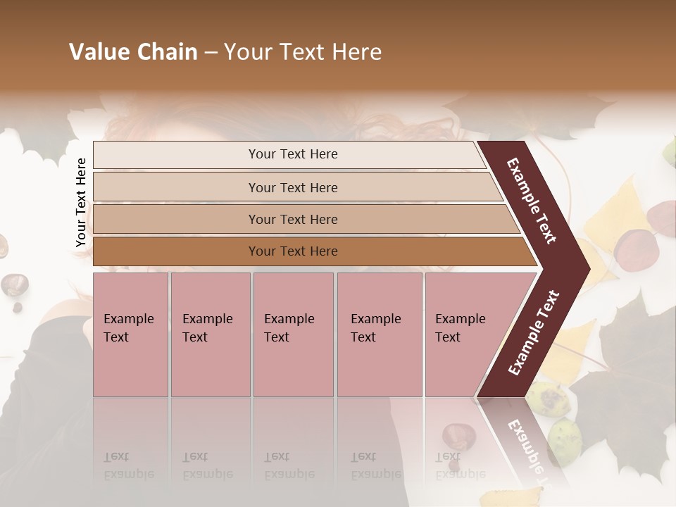 Attractive Smile Redhead PowerPoint Template