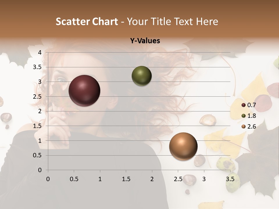 Attractive Smile Redhead PowerPoint Template