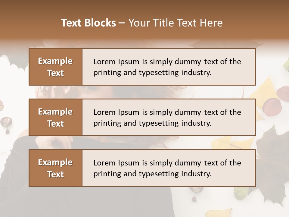 Attractive Smile Redhead PowerPoint Template