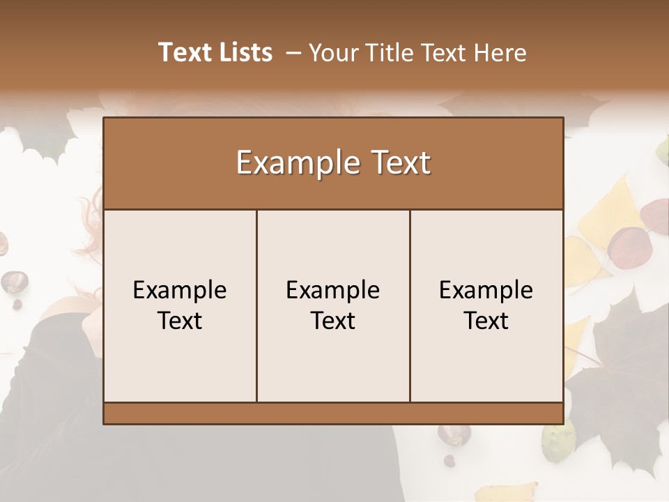 Attractive Smile Redhead PowerPoint Template