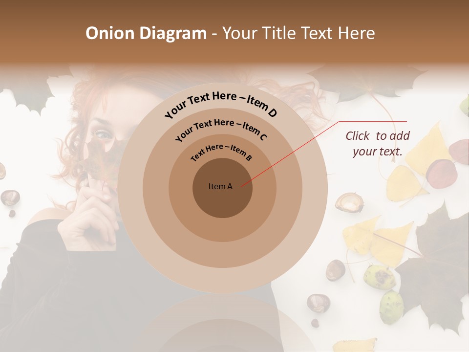 Attractive Smile Redhead PowerPoint Template