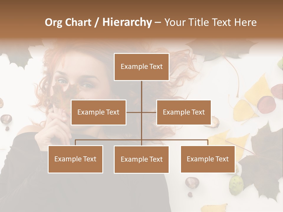 Attractive Smile Redhead PowerPoint Template